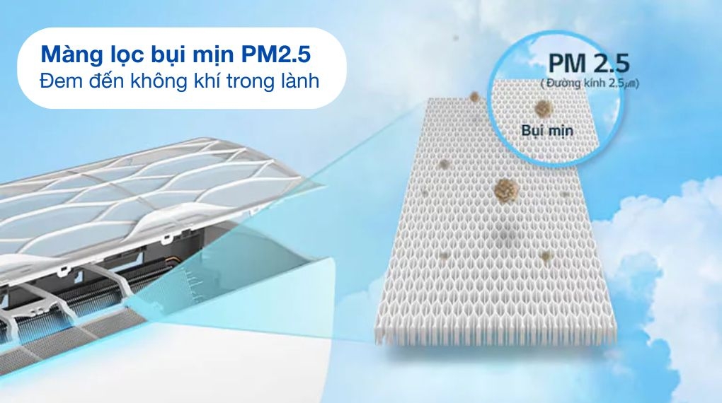 Máy lạnh LG Inverter 2 chiều 1.5 HP IDH12M1 - Khả năng lọc không khí