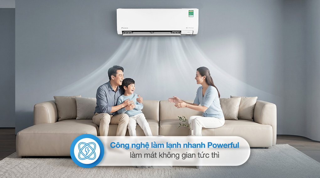 Máy lạnh Daikin Inverter 1 HP FTKM25AVMV - Công nghệ làm lạnh