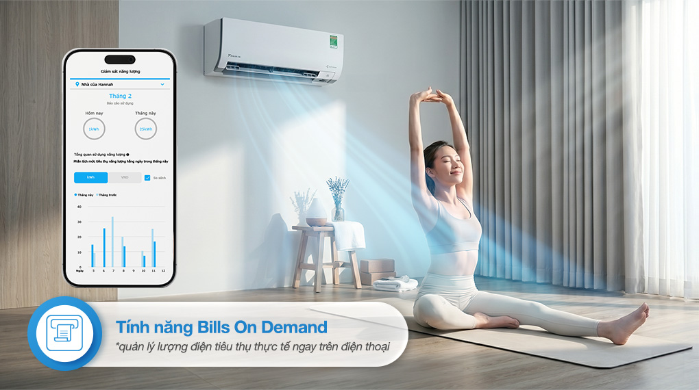 Máy lạnh Daikin Inverter 1 HP FTKM25AVMV - Tiện ích