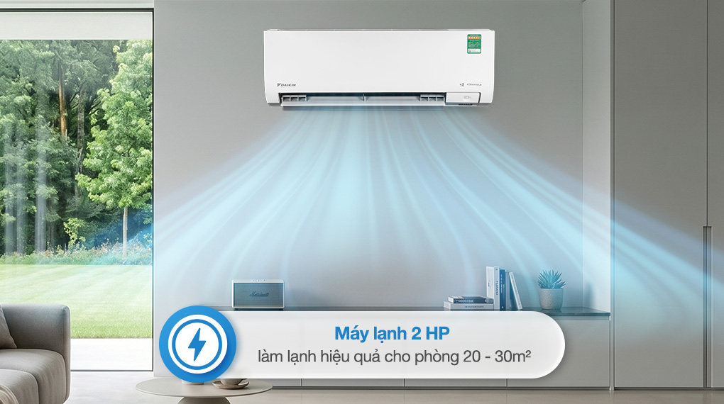Điều hòa Daikin Inverter 18000 BTU FTKM50AVMV - Công suất làm lạnh