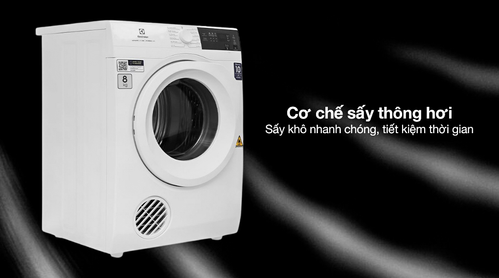 Cơ chế sấy - Máy sấy thông hơi Electrolux UltimateCare 8 kg EDV804H3WC Cơ chế sấy - Máy sấy thông hơi Electrolux UltimateCare 8 kg EDV804H3WC