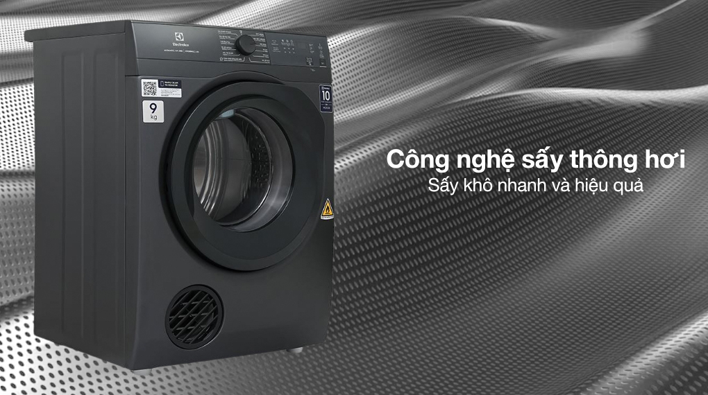 Công nghệ sấy thông hơi - Máy sấy thông hơi Electrolux UltimateCare 9 kg EDS904N3SC