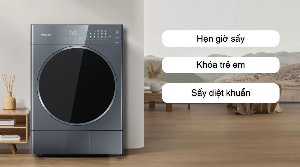 Máy sấy bơm nhiệt Panasonic 10.5 kg NH-XV21X1AVT - Tiện ích