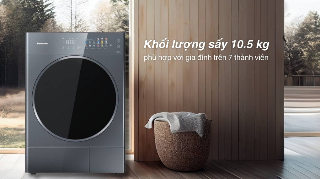 Máy sấy bơm nhiệt Panasonic 10.5 kg NH-XV21X1AVT - Khối lượng sấy và chương trình hoạt động