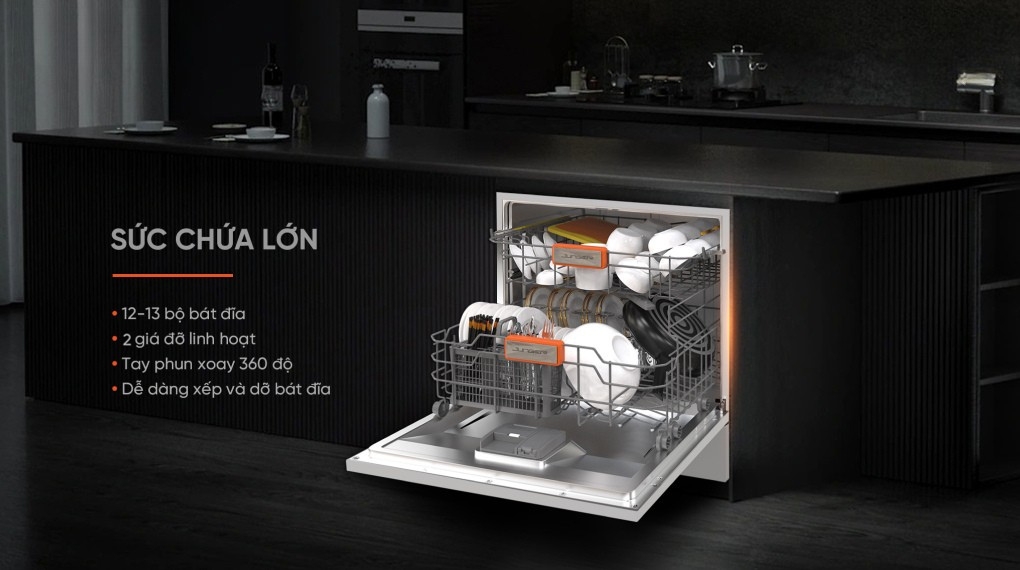 Máy rửa chén độc lập Junger Leopard DWJ-100 - Công suất hoạt động