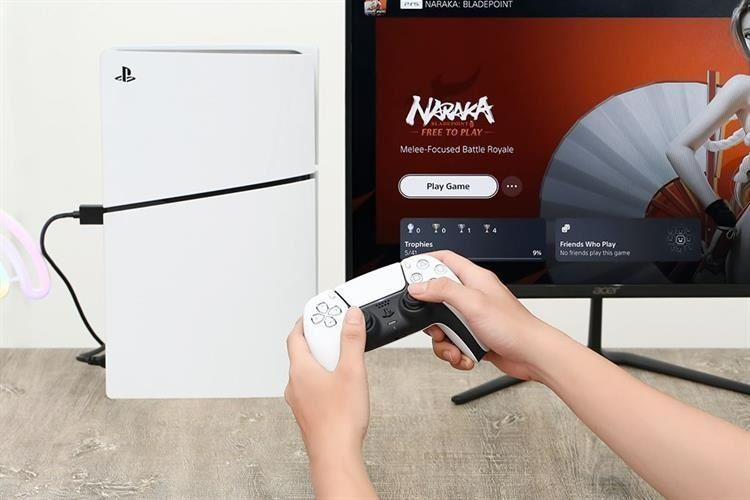 Máy chơi game Sony PlayStation 5 Slim ASIA-00497 2 tay cầm Màu Trắng