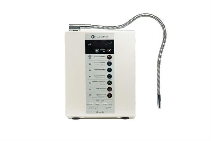 Máy lọc nước điện giải ion kiềm Fuji Smart OnsenSui 5 tấm điện cực Màu Trắng - Bạc