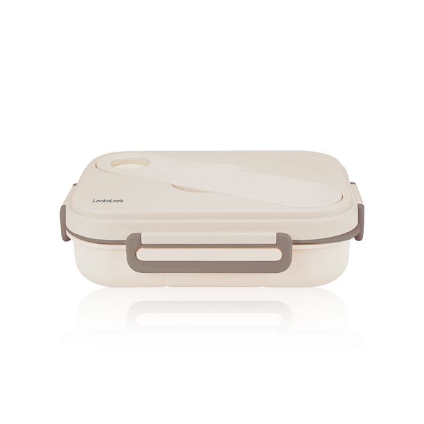 Hộp đựng thực phẩm 5 ngăn nhựa 1400 ml Lock&Lock LCB952BRW Màu Nâu