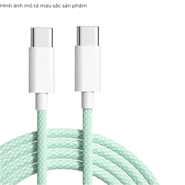 Cáp sạc Type C - Type C 1m NC-001 Màu Hồng