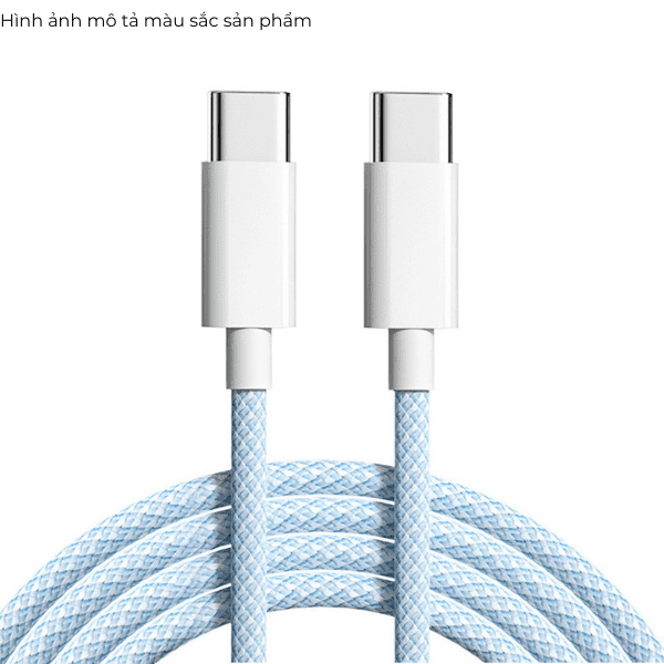 Cáp sạc Type C - Type C 1m NC-001 Màu Tím