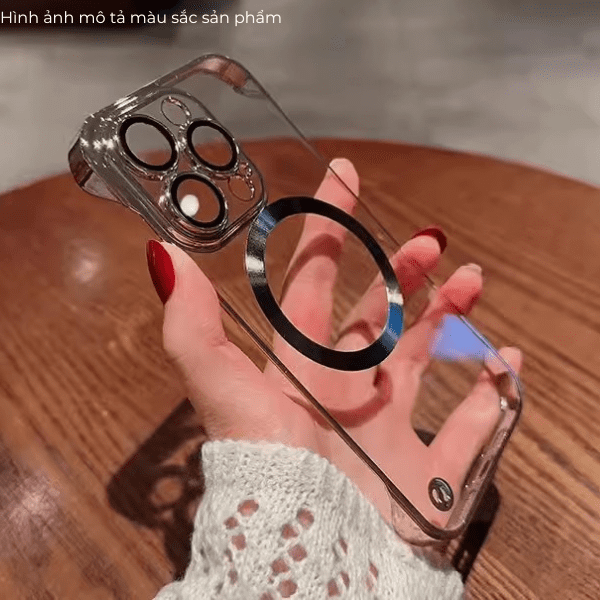 Ốp lưng MagSafe iPhone 14 Pro Max nhựa cứng MG-001 Màu Trắng