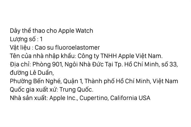 Dây silicone Apple Watch mặt 44mm MTPL2FE/A Màu Đen