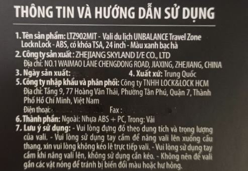 Vali kéo Lock&Lock LTZ902MIT 24 inch Xanh Bạc Hà Màu Xanh