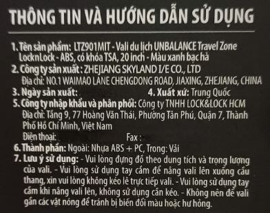 Vali kéo Lock&Lock LTZ901MIT 20 inch Xanh Bạc Hà Màu Xanh