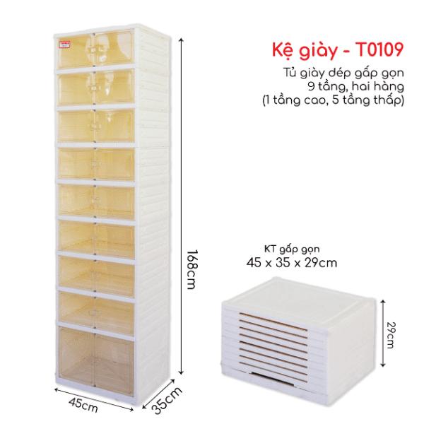 Kệ giày dép 9 tầng Tanaka T0109