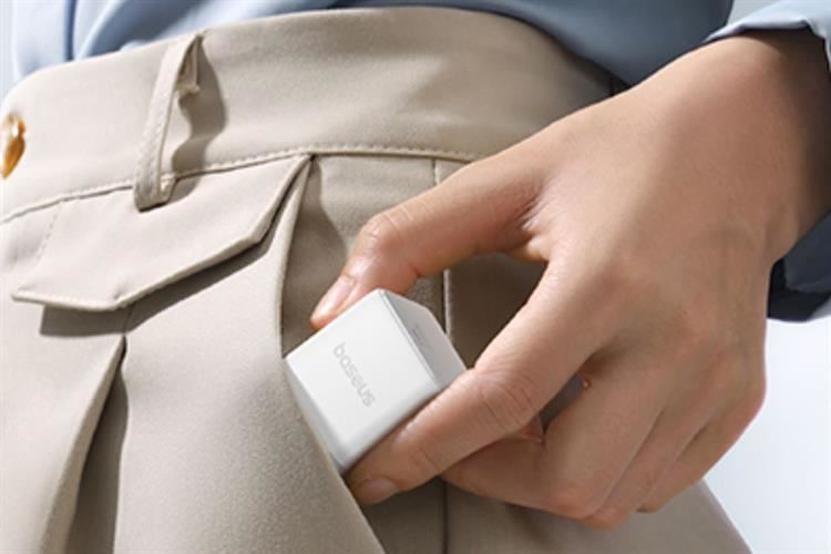 Bộ sạc nhanh Type-C 30W Baseus Palm CCZC30CS kèm Cáp Type C - Type C Màu Trắng