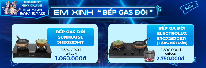 BẾP GAS ĐÔI