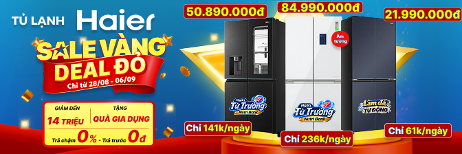 banner slide haier trang cate