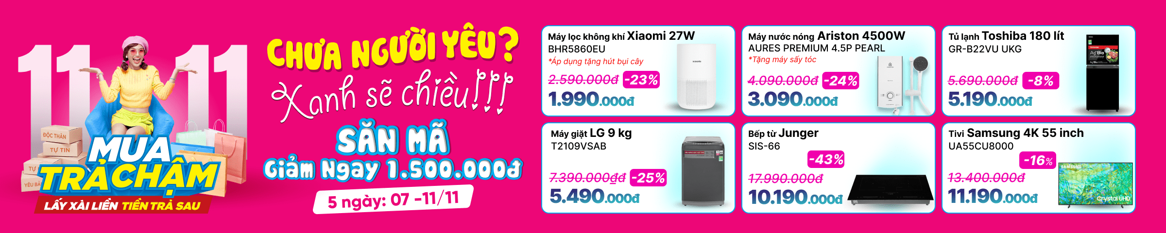 Banner Big Campaign Trang chủ