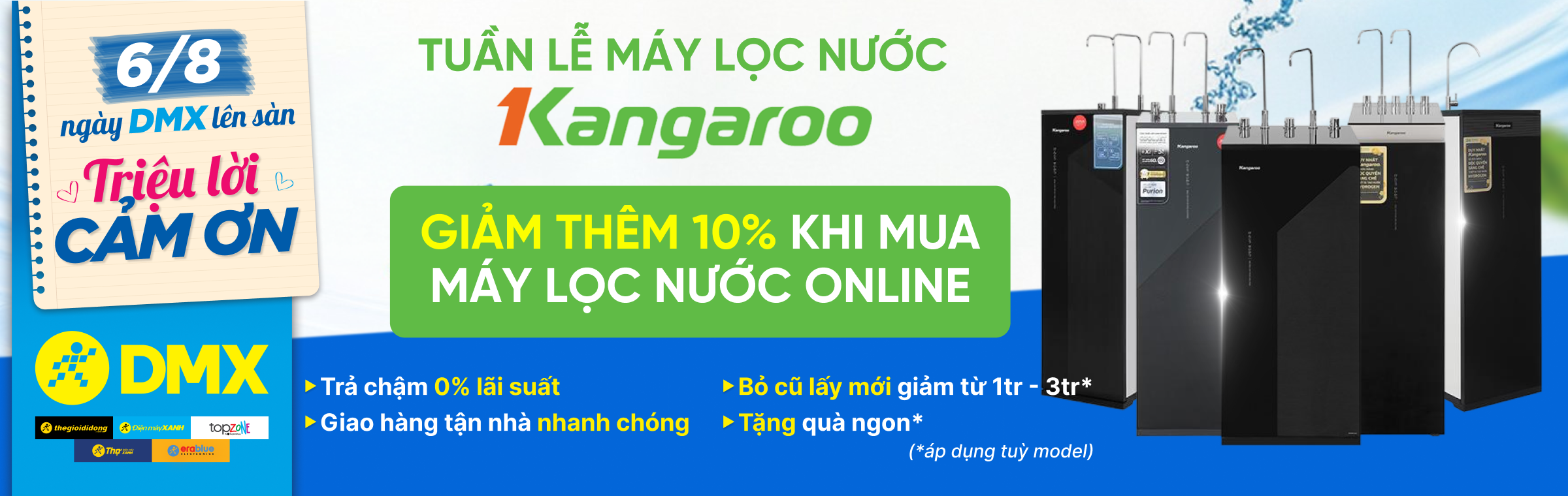 Tuần lễ máy lọc nước Kangaroo