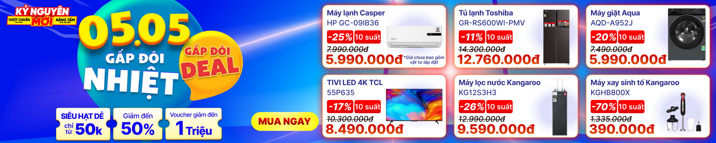 Banner Big Campaign Trang chủ