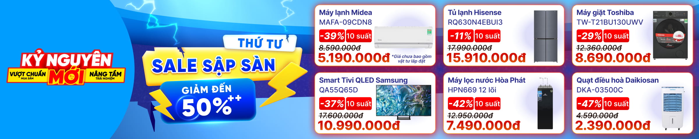 Banner Big Campaign Trang chủ