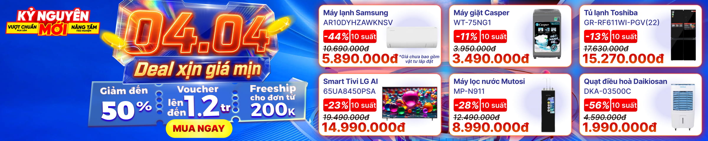 Banner Big Campaign Trang chủ