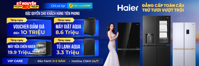 banner slide haier trang cate