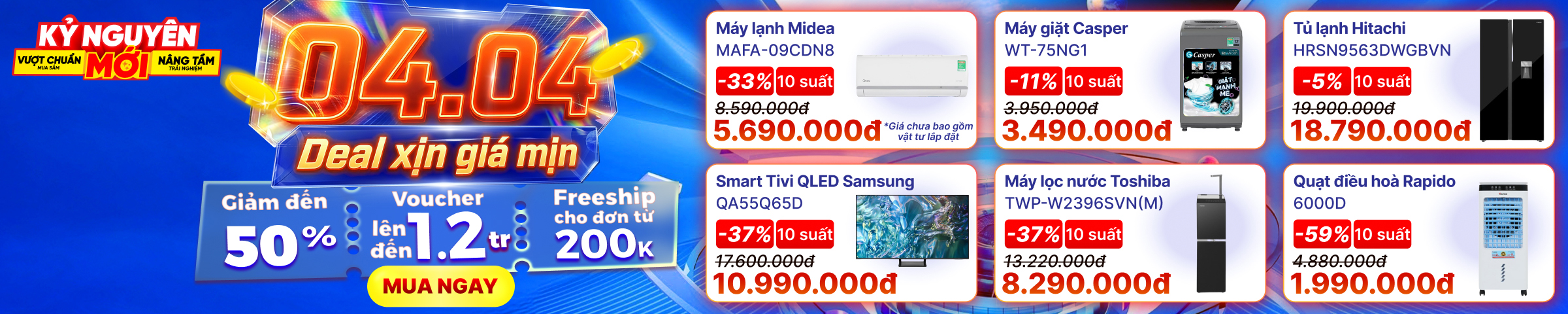 Banner Big Campaign Trang chủ