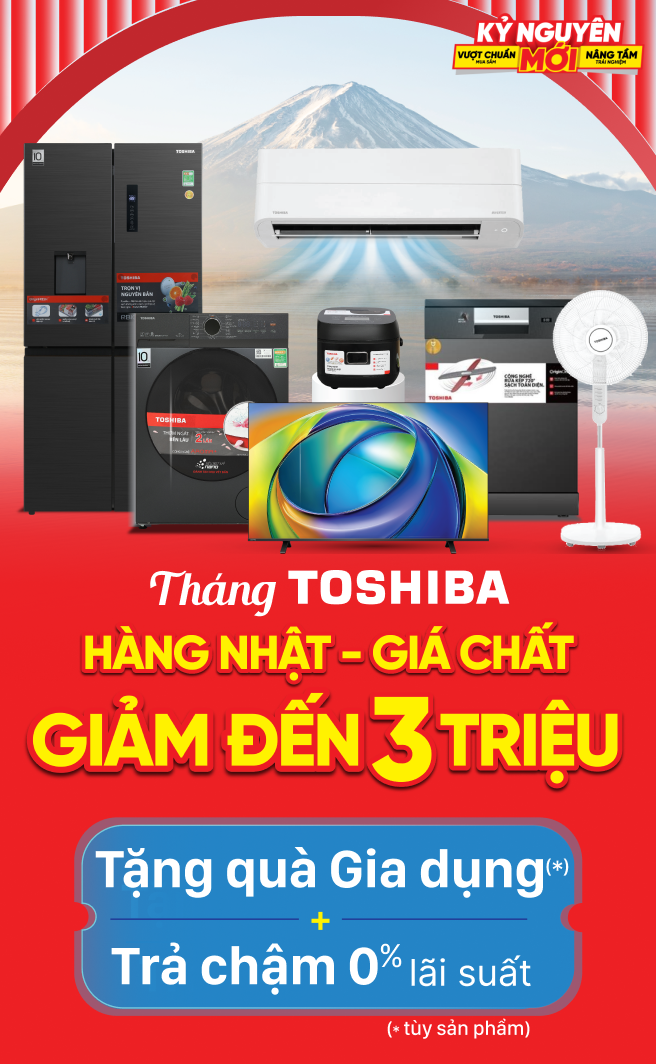 Gian hàng ưu đãi Toshiba