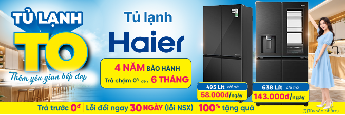 banner slide haier trang cate