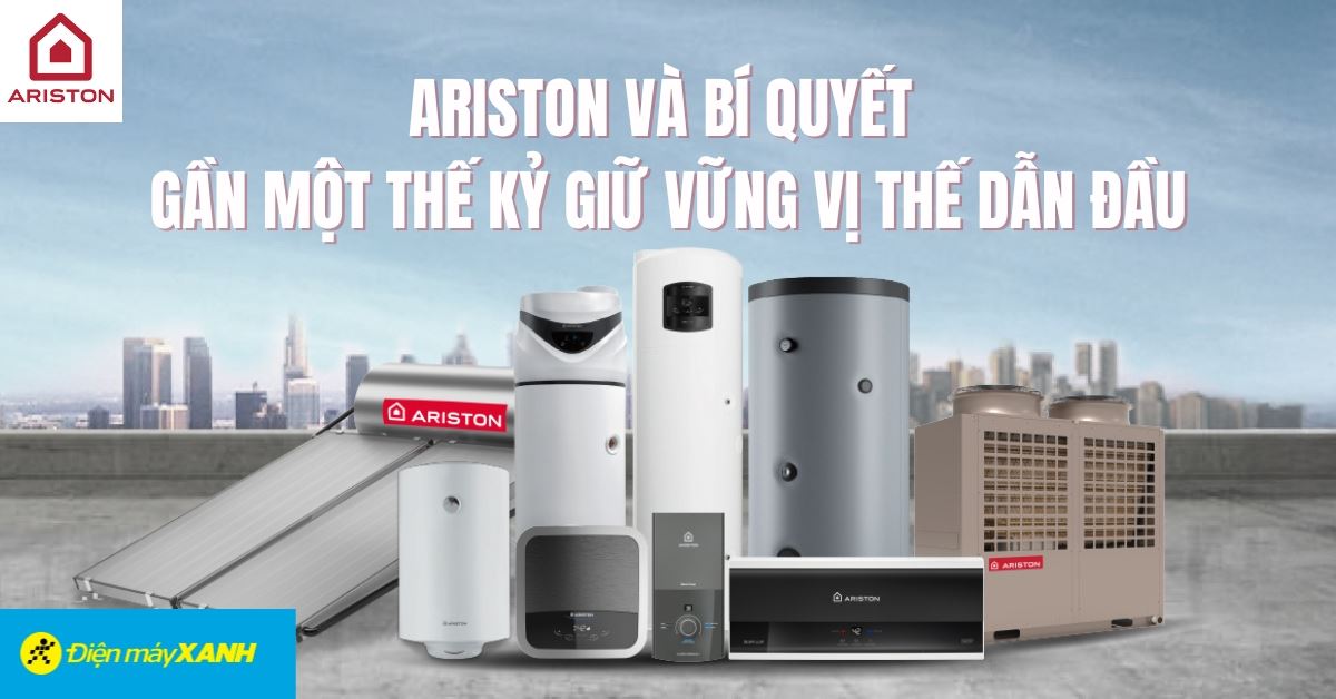 Ariston - Máy nước nóng với giải thưởng Hiệu suất năng lượng cao nhất năm 2024 