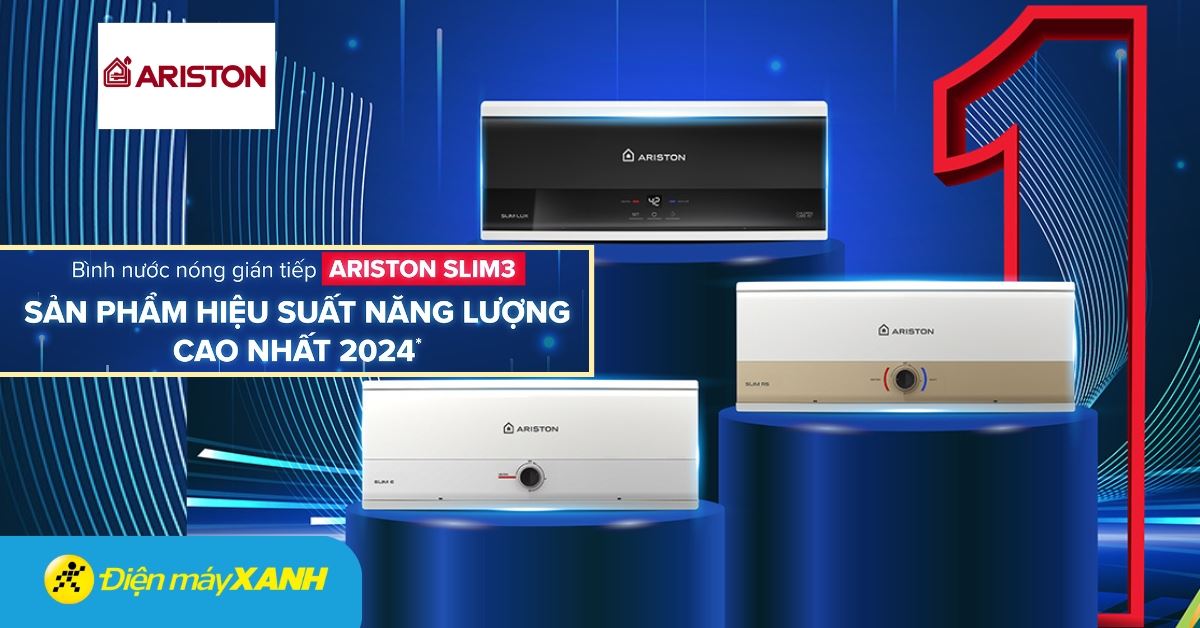Máy nước nóng Ariston: Đạt Giải thưởng Hiệu suất năng lượng cao nhất 2024 - Khẳng định vị thế dẫn đầu