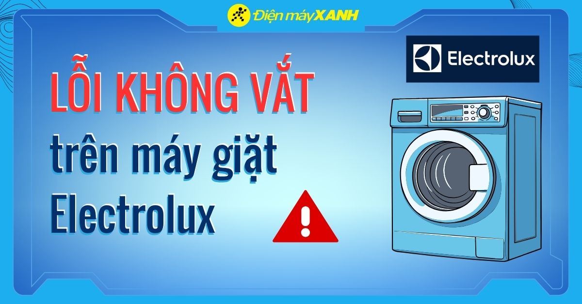 Máy giặt Electrolux không giặt không vắt: Nguyên nhân và cách khắc phục