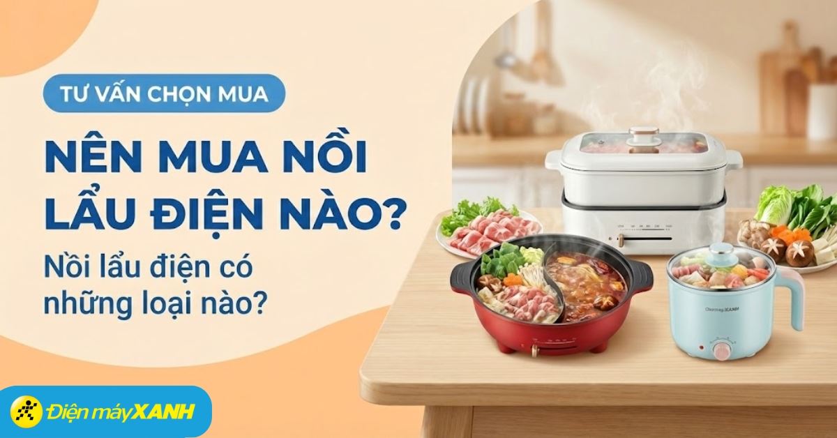 Nồi lẩu điện có những loại nào? Nên mua loại nào thì tốt?