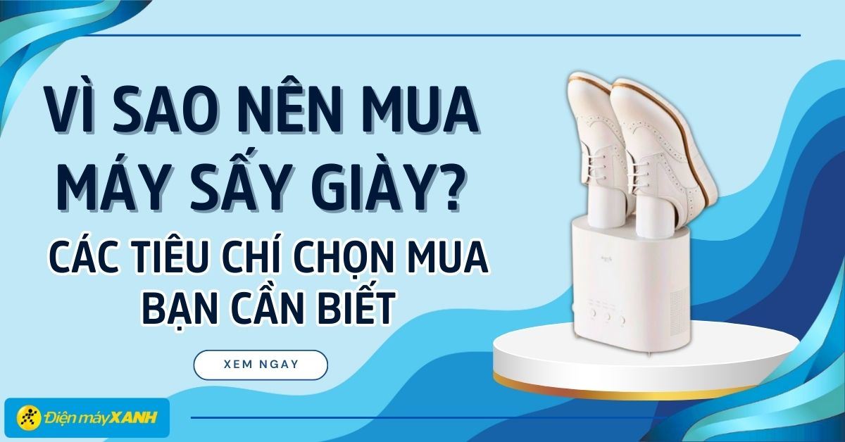 Vì sao nên mua máy sấy giày? 6 tiêu chí chọn mua máy sấy giày bạn cần biết