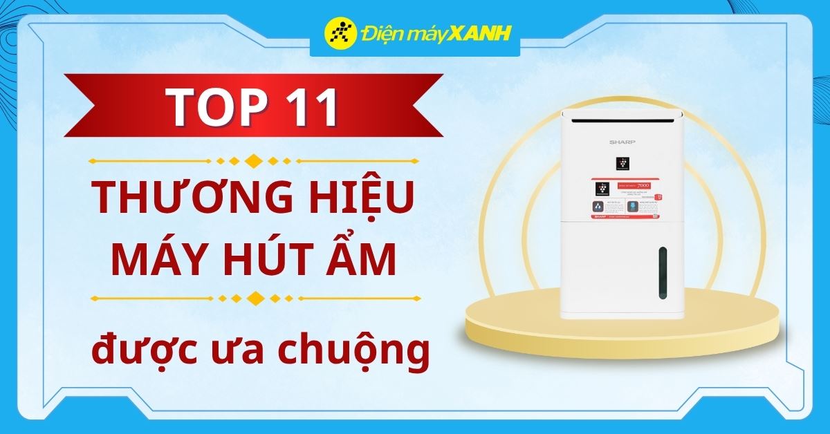 Máy hút ẩm hãng nào tốt? 11 thương hiệu máy hút ẩm tốt nhất hiện nay