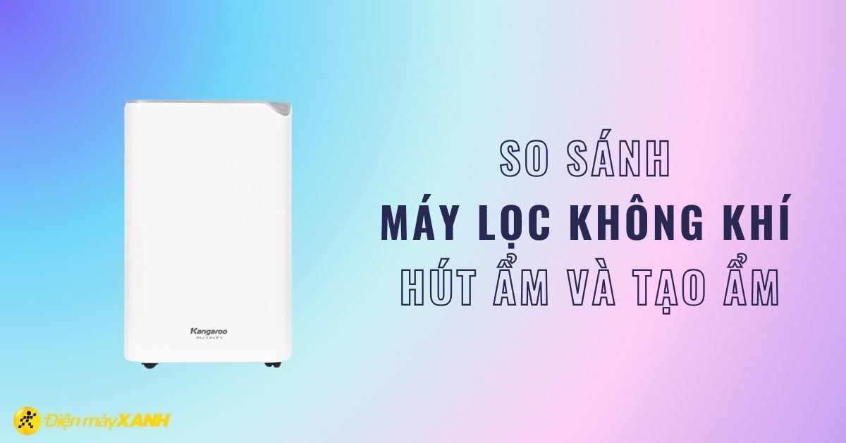 So sánh máy lọc không khí hút ẩm và tạo ẩm: Nên mua loại nào?