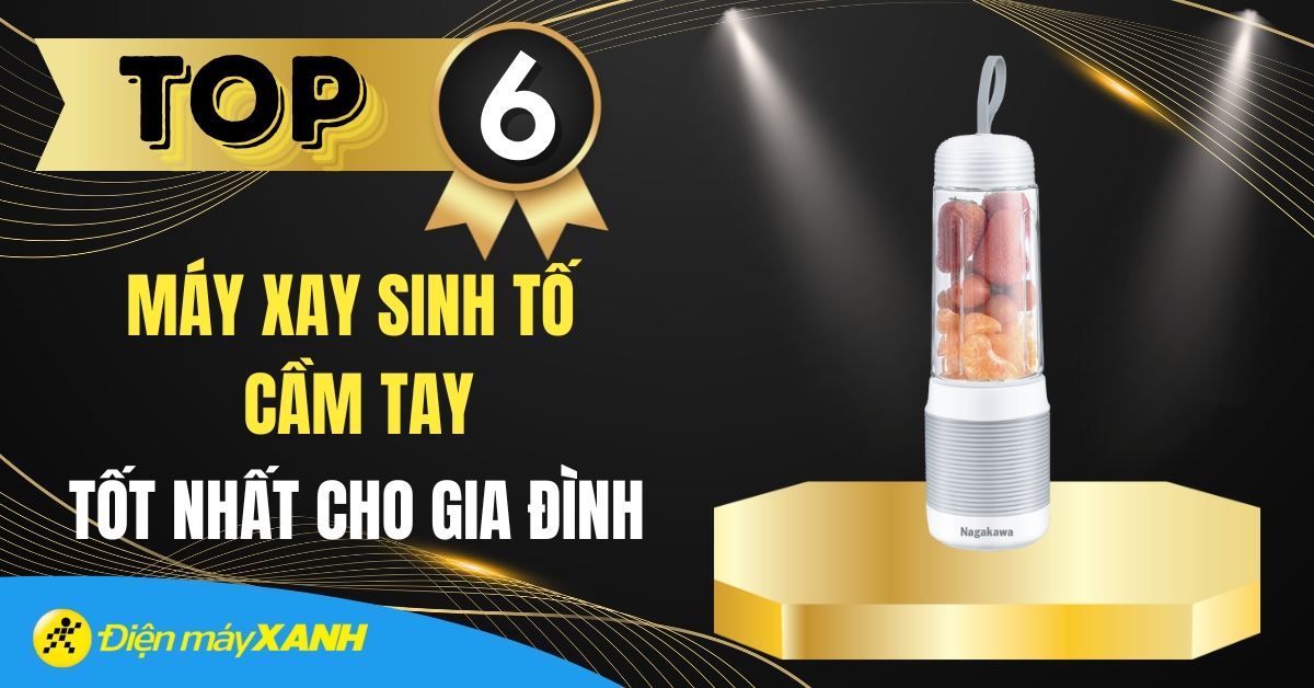 Top 6 máy xay cầm tay tốt nhất cho gia đình nên mua