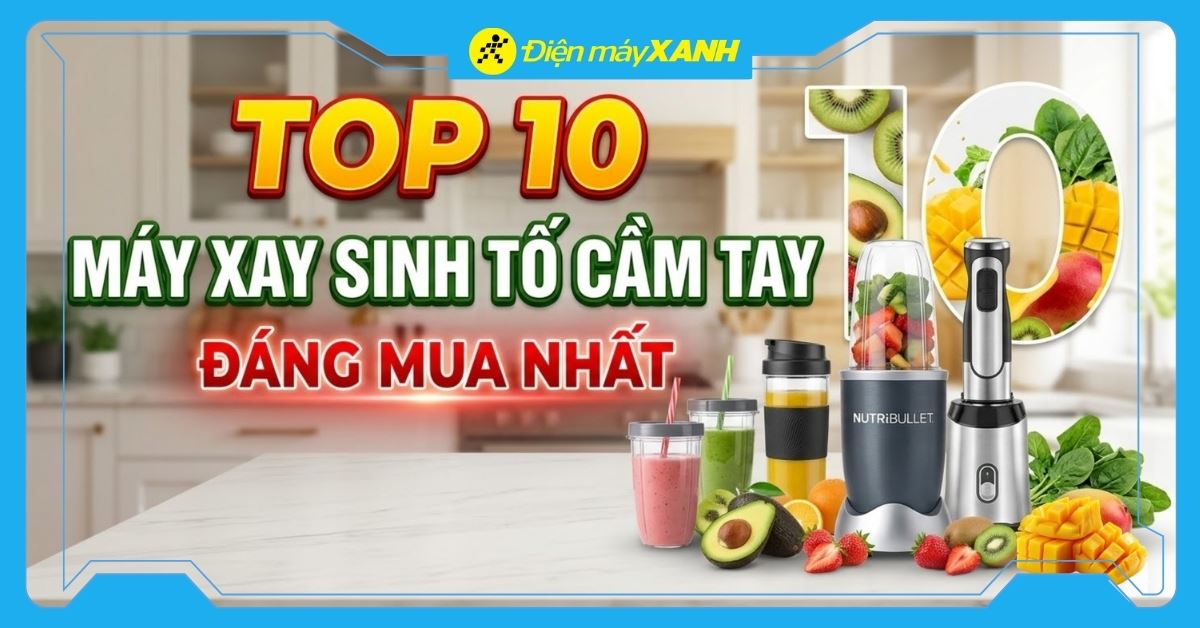 Máy xay cầm tay loại nào tốt nhất? Top 10 máy xay cầm tay gia đình nên mua