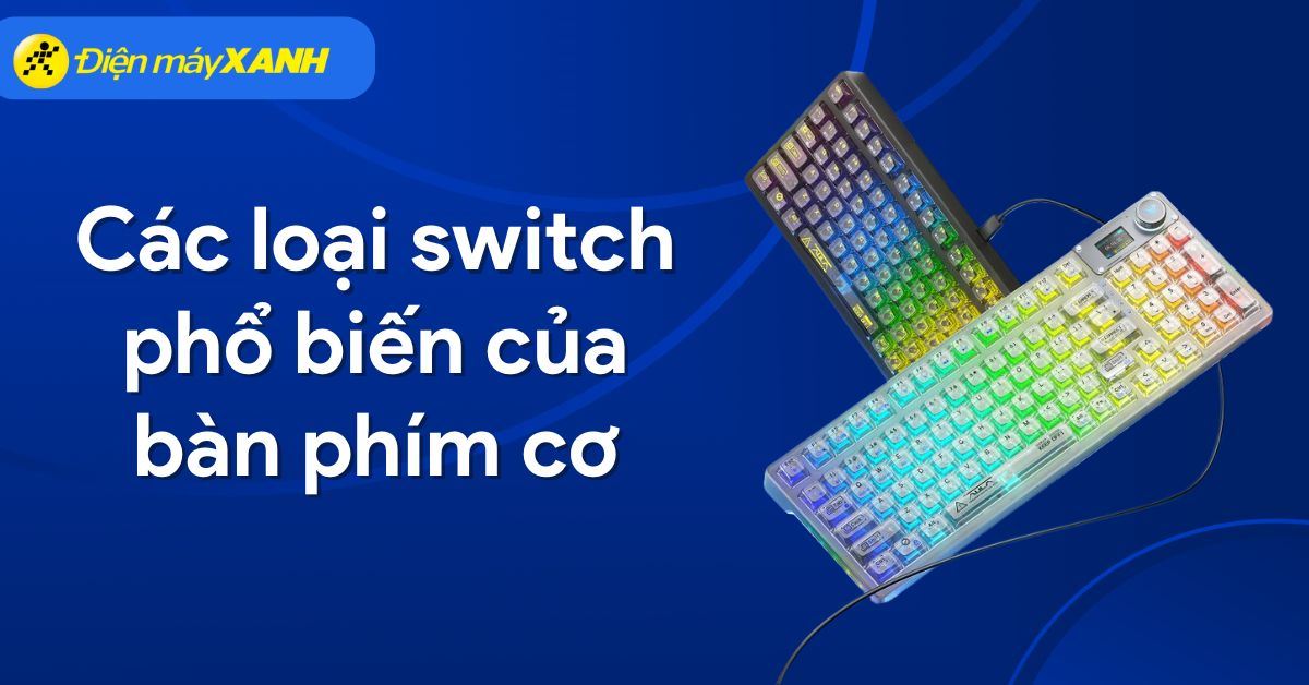 Tổng hợp các loại switch phổ biến của bàn phím cơ trên thị trường hiện nay