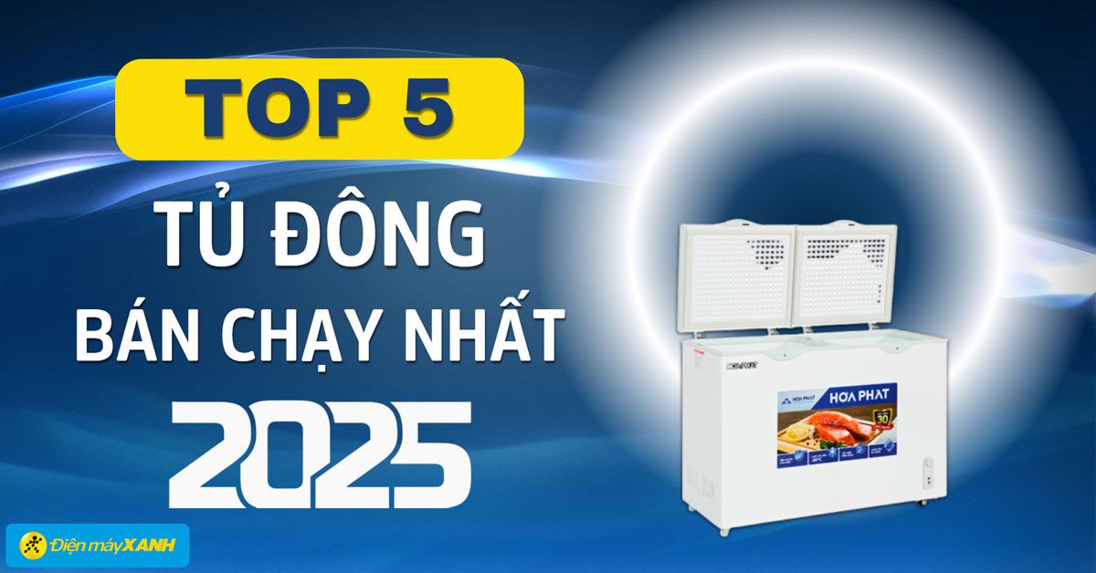 Top 5 tủ đông bán chạy nhất năm 2025 tại Điện máy XANH