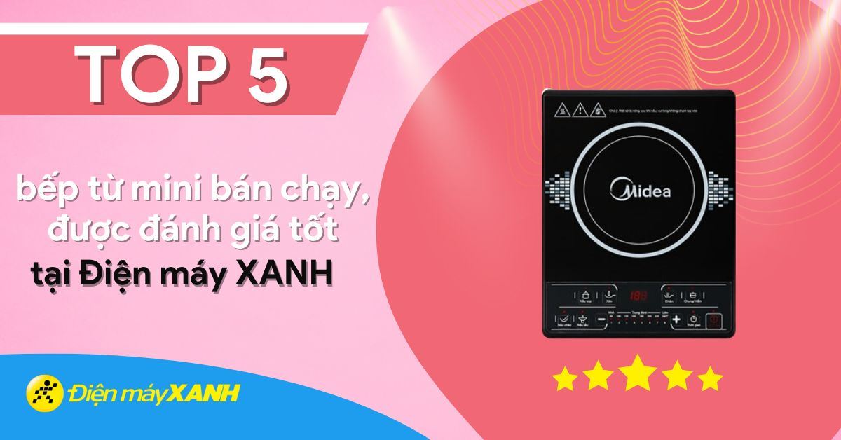 Top 5 bếp từ mini bán chạy và được đánh giá tốt tại Điện máy XANH