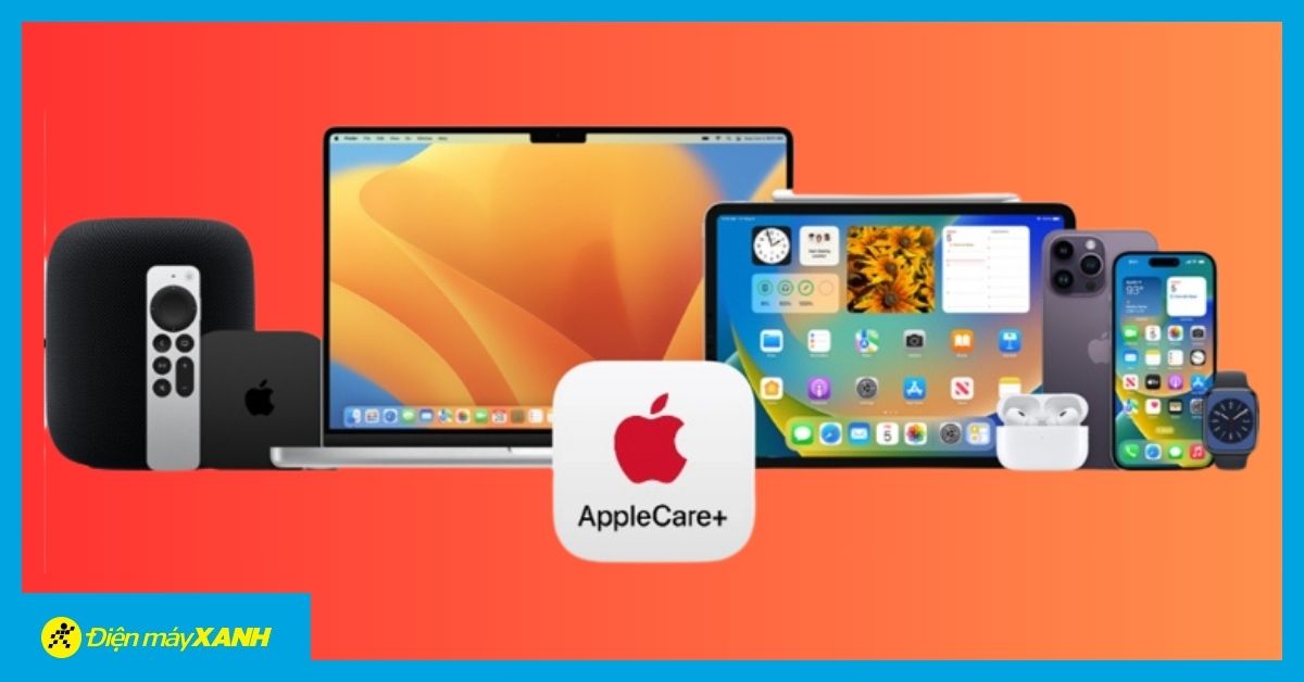 Điện máy XANH chính thức cung cấp gói bảo hành AppleCare+