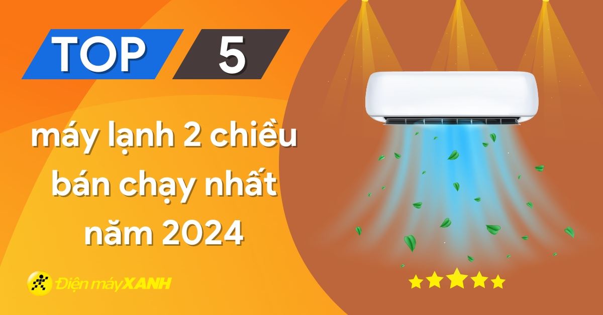 Top 5 máy lạnh 2 chiều bán chạy nhất năm 2024 tại Điện máy XANH