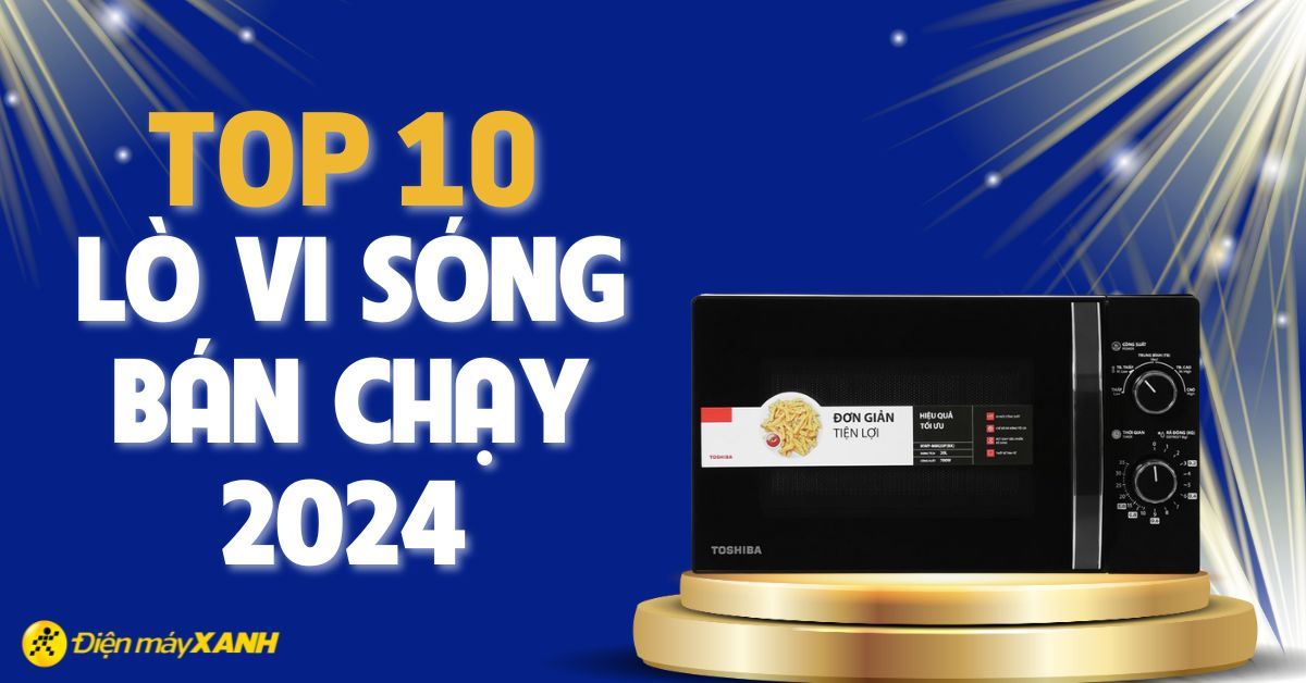 Top 10 lò vi sóng bán chạy nhất năm 2024 tại Điện máy XANH