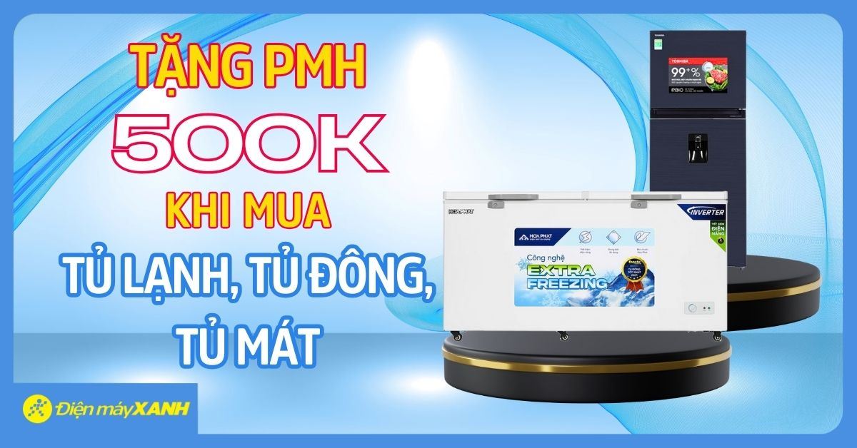 Tặng ngay phiếu mua hàng 500.000đ khi mua tủ lạnh, tủ đông, tủ mát – Chỉ dành cho khách hàng nhận tin Zalo từ 20/04 đến 04/05