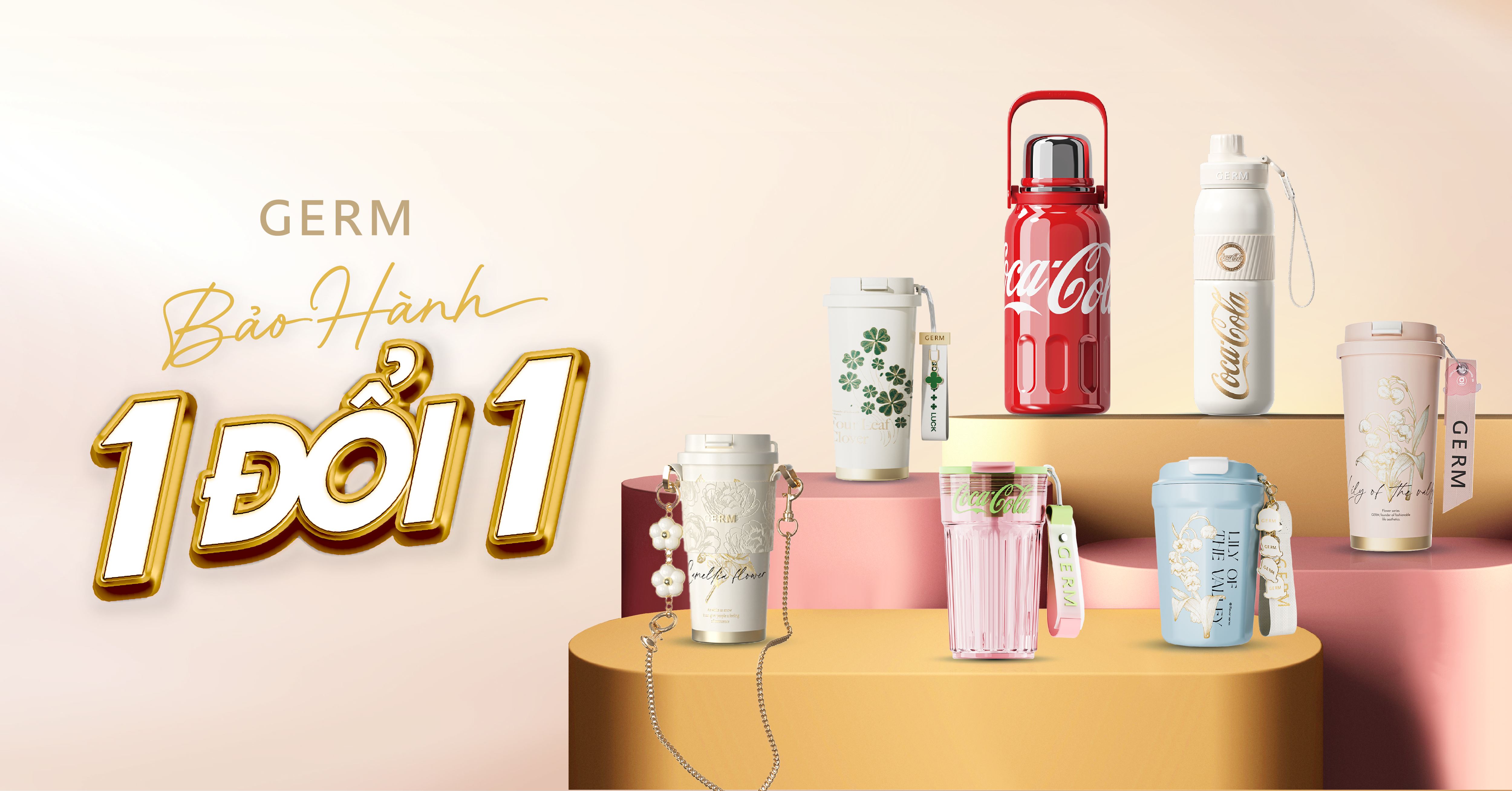 Chương trình "1 đổi 1 trong 365 ngày" dành cho bình, ly giữ nhiệt Germ