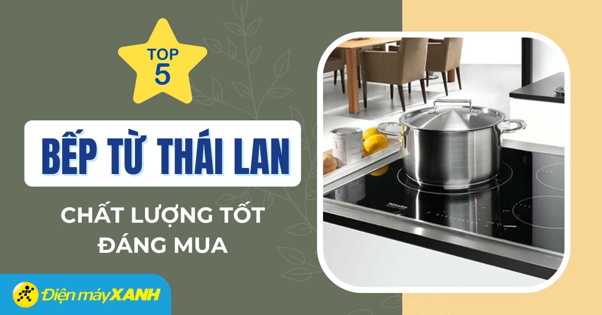 Top 5 bếp từ Thái Lan chất lượng cao, đáng mua tại Điện máy XANH