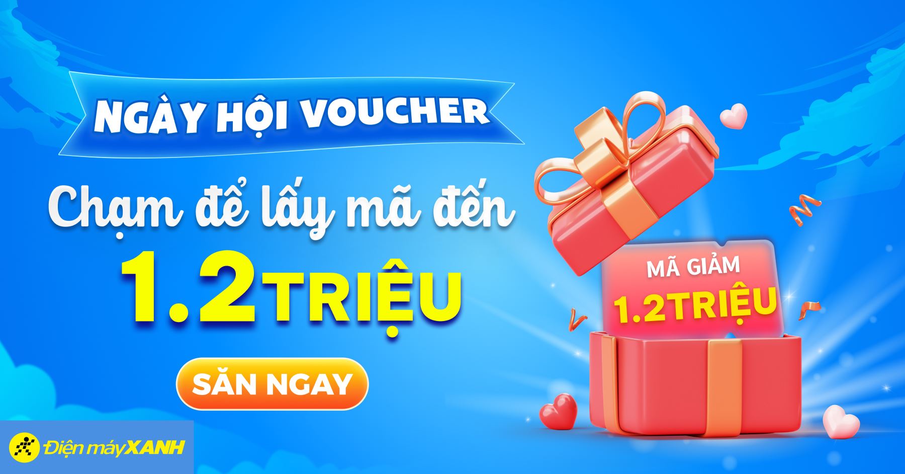 NGÀY HỘI VOUCHER - CHỈ CÓ TẠI WEBSITE ĐIỆN MÁY XANH